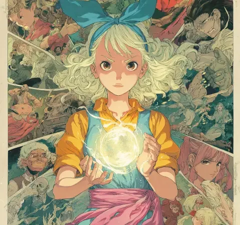 运动竞技题材漫画封面，球员在球场上奋力起跳